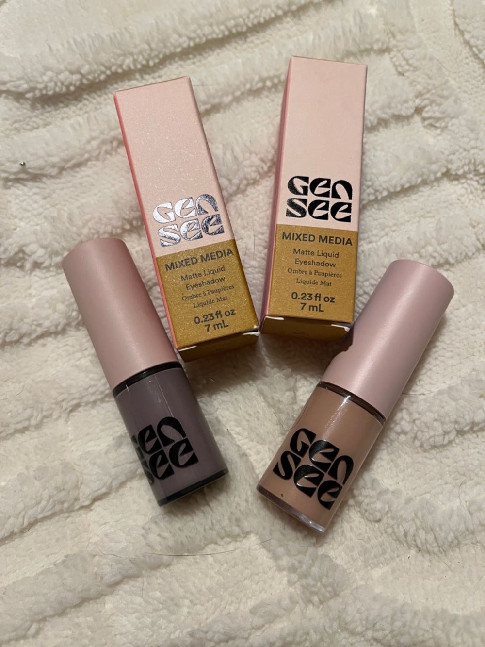 Gen See Mixed Media Matte Liquid Eyeshadow - Linen & Orchid